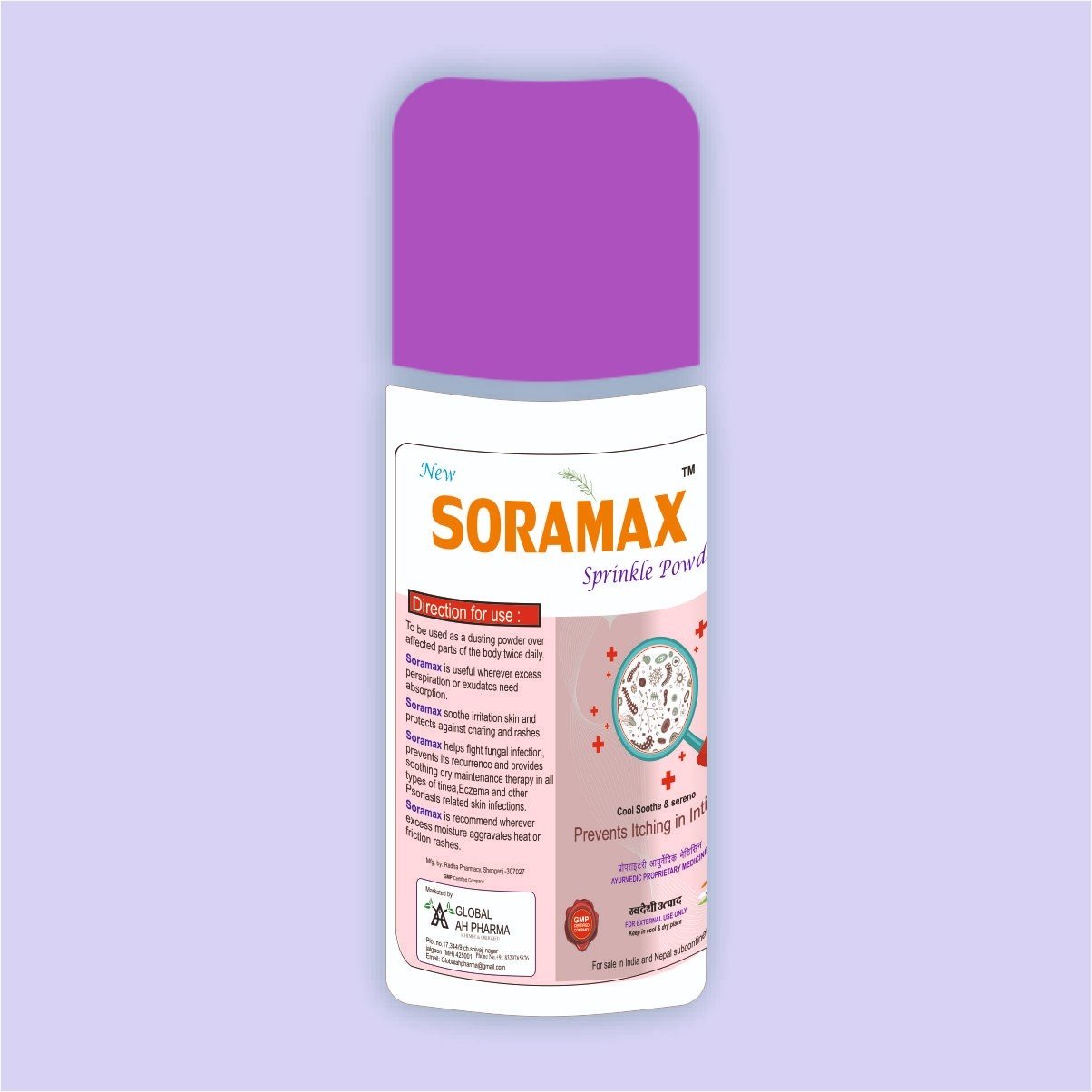SORAMAXSPRINKLEDUSTINGPOWDER SORAMAX SPRINKLE POWDER 75g - Image 1